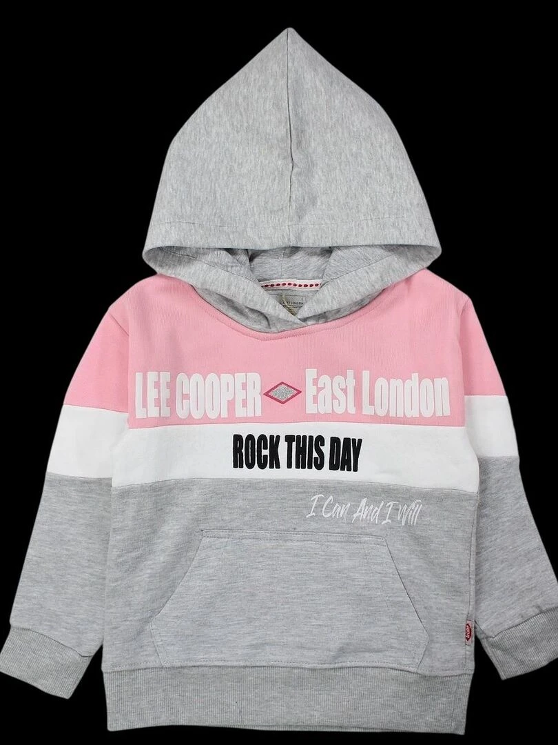 Lee Cooper Ensemble Sweat pantalon fille Imprimé Logo Gris