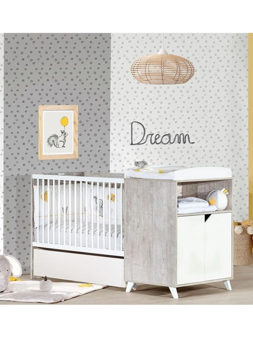Tiroir pour lit évolutif en bois blanc BABYPRICE Blanc