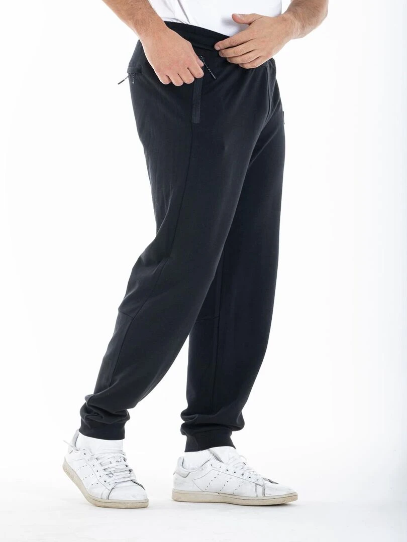 Pantalon de détente en molleton GEROMO 'Rica Lewis' Noir