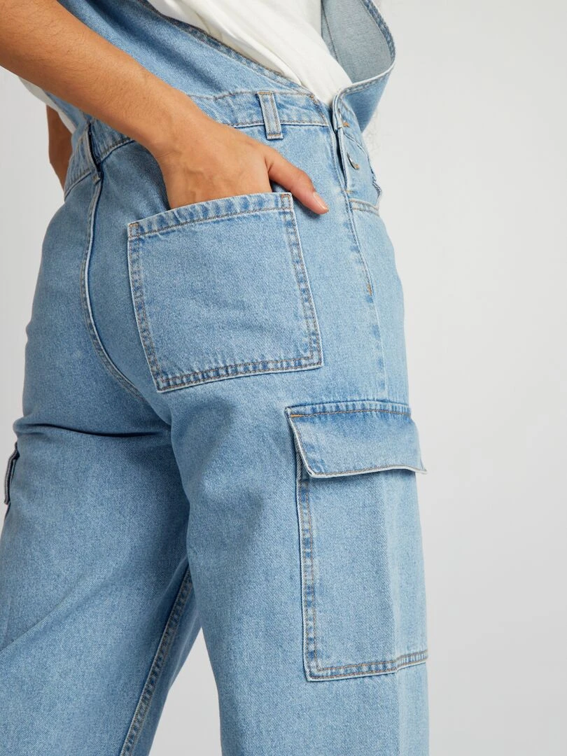 Salopette en jean   Bleu