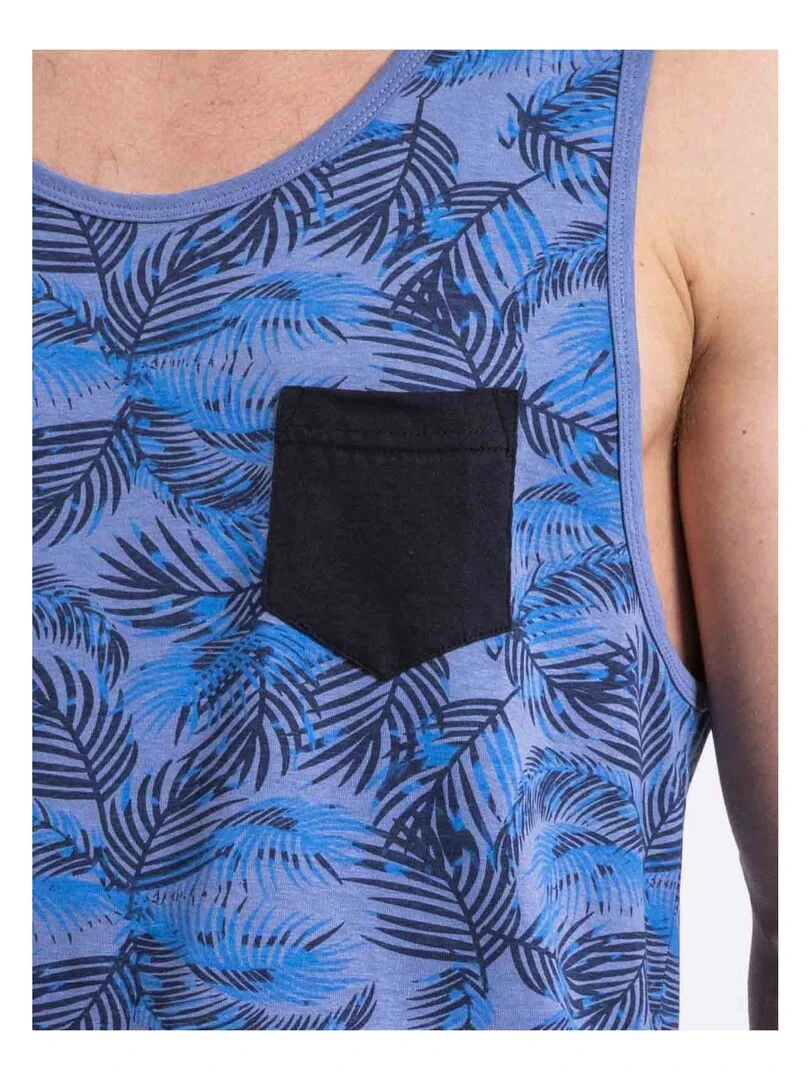 Débardeur col rond NALONG   Bleu