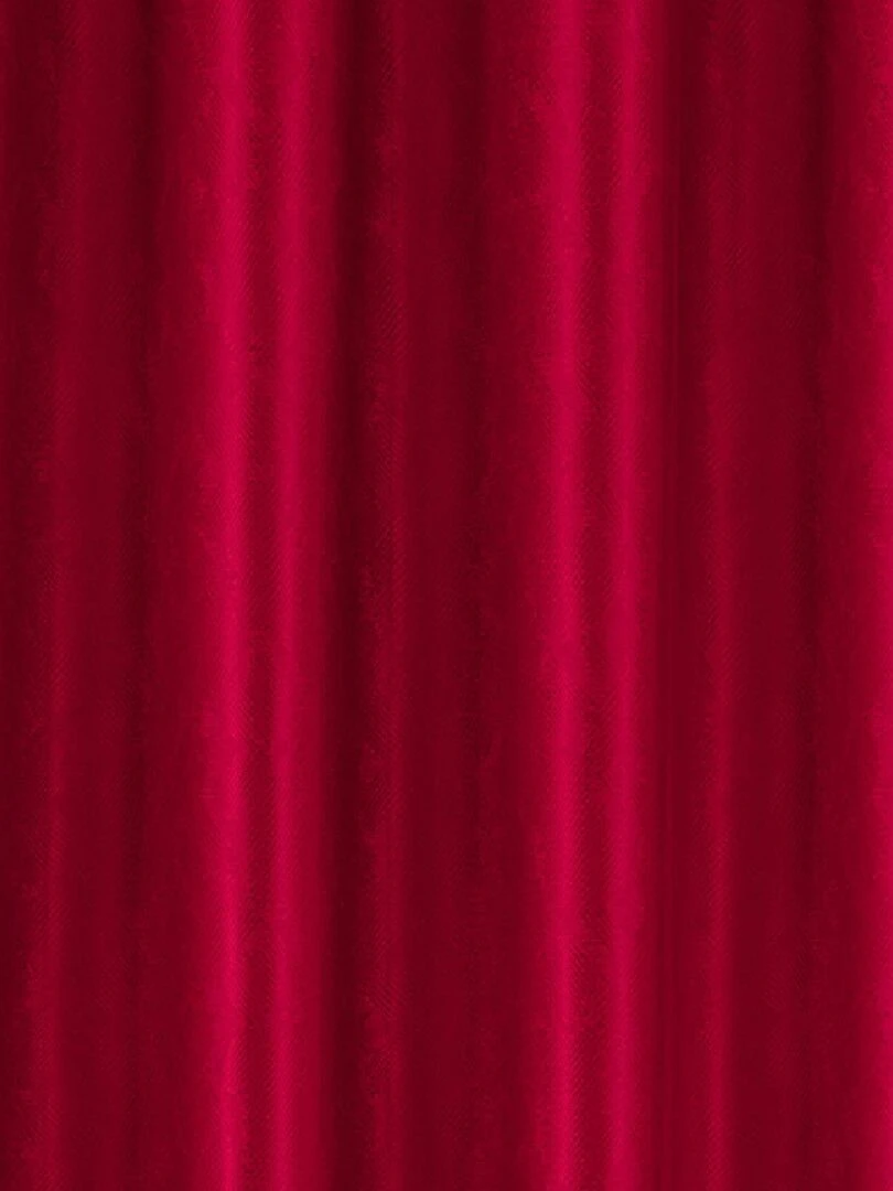 Paire de rideaux occultants à motifs géométriques   Rouge