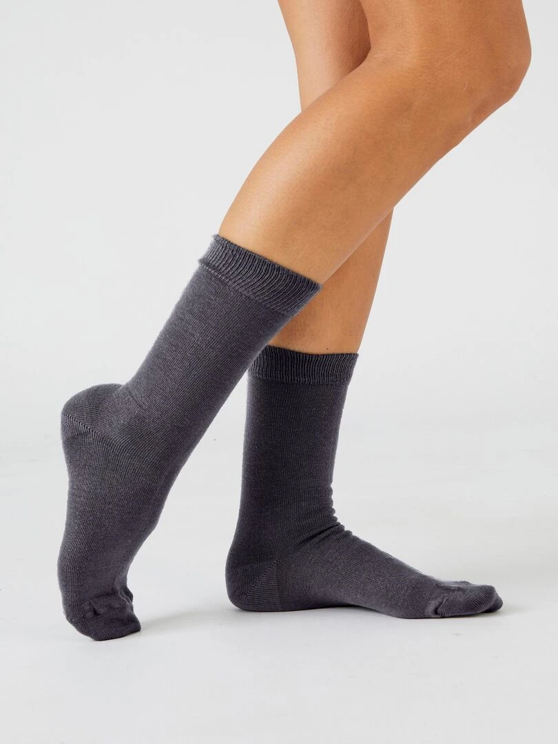 Chaussettes polaire Thermolactyl. Damart gris anthracite