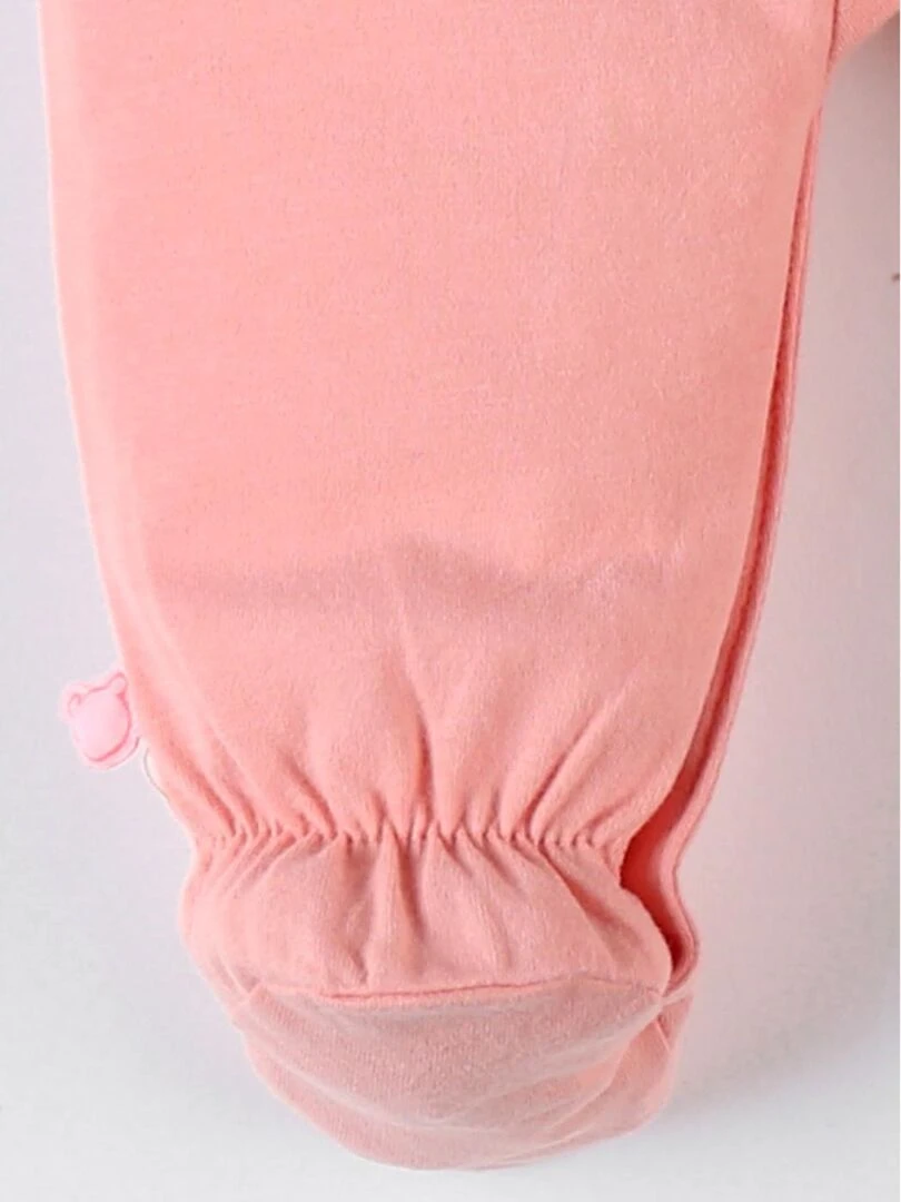 Pyjama 1 pièce léopard en jersey    Noukie's   Rose