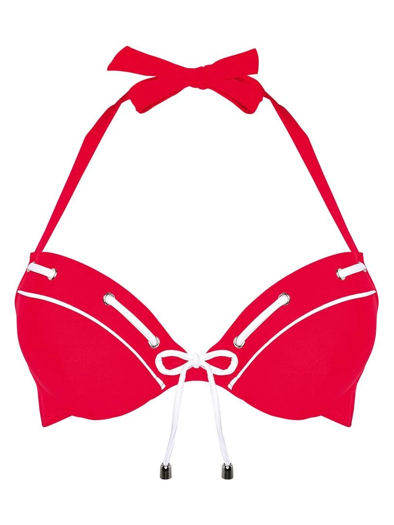 Haut de maillot push up HORIZON Brigitte Bardot Bain Rouge