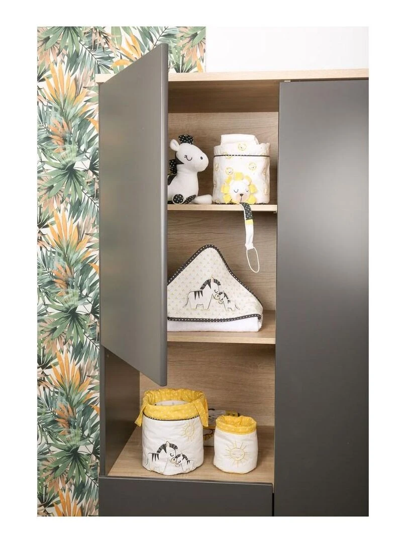 Cape de bain plus gant en coton blanc SAUTHON Blanc