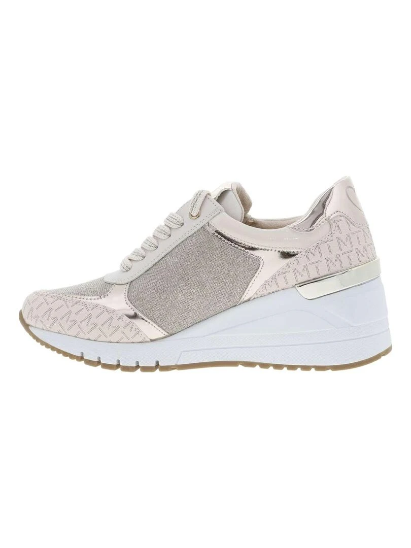MARCO TOZZI   Baskets basses talon compensé haut   Beige