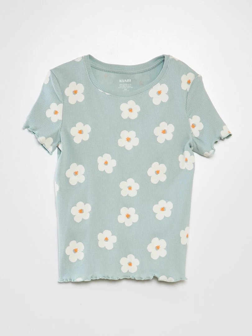 T shirt manches courtes BLEU