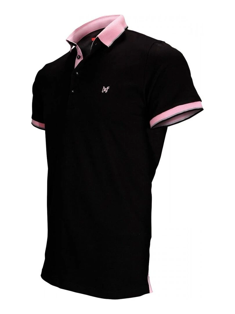 Polo piqué PIERCE   Noir