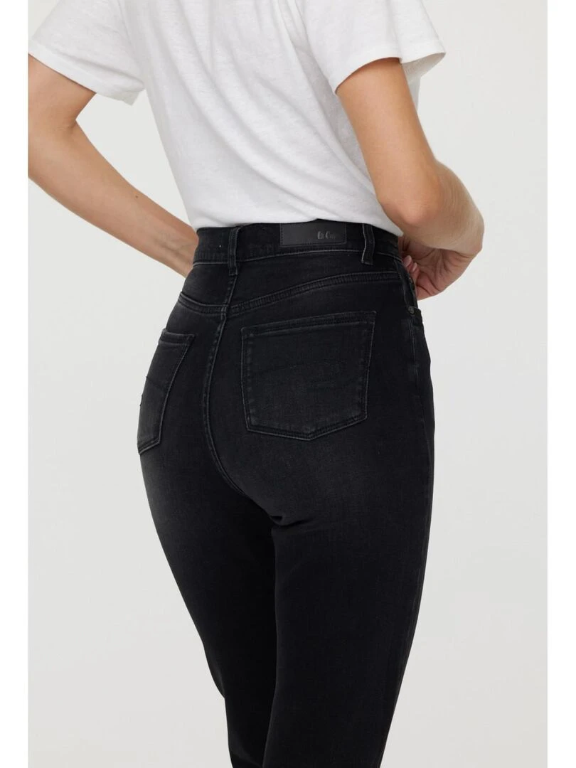 Lee Cooper   Jean coton mom JADA   Noir