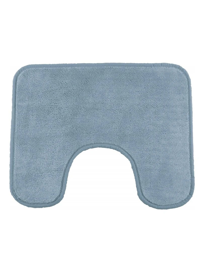 Guy Levasseur Tapis de toilette en polyester uni Bleu