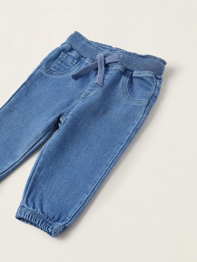 Pantalon en Denim pour Nouveau Né manches longues ATLANTIC COMPANY   Bleu
