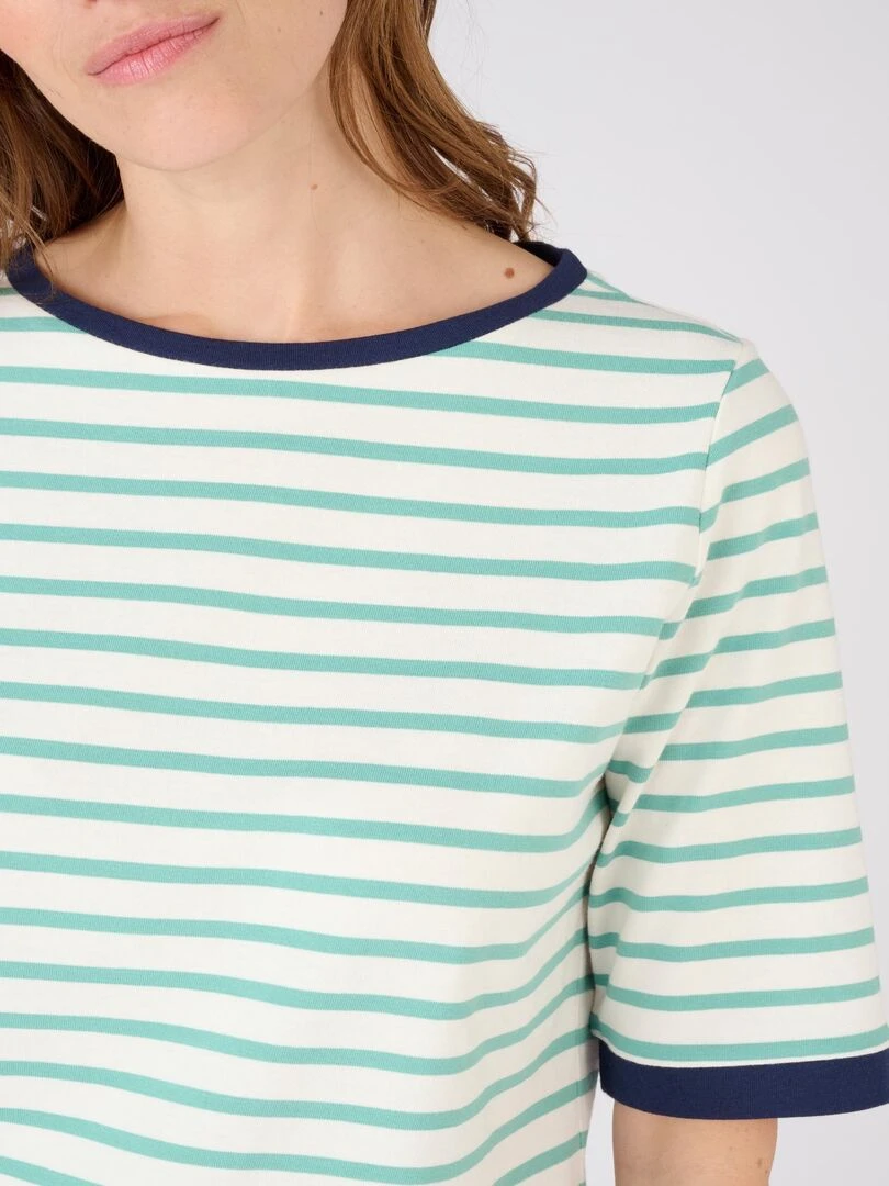 T shirt pur coton   Damart   Vert