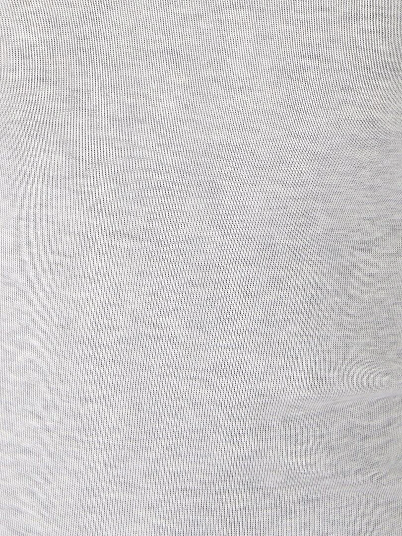 T shirt manches courtes fine côte guipure Thermolactyl   Damart   Gris chiné