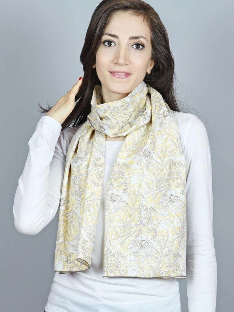 Echarpe légère Laguna   Fabriqué en Europe   Jaune