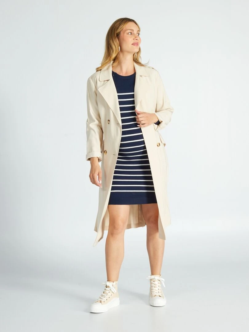 Robe pull d'allaitement   Bleu