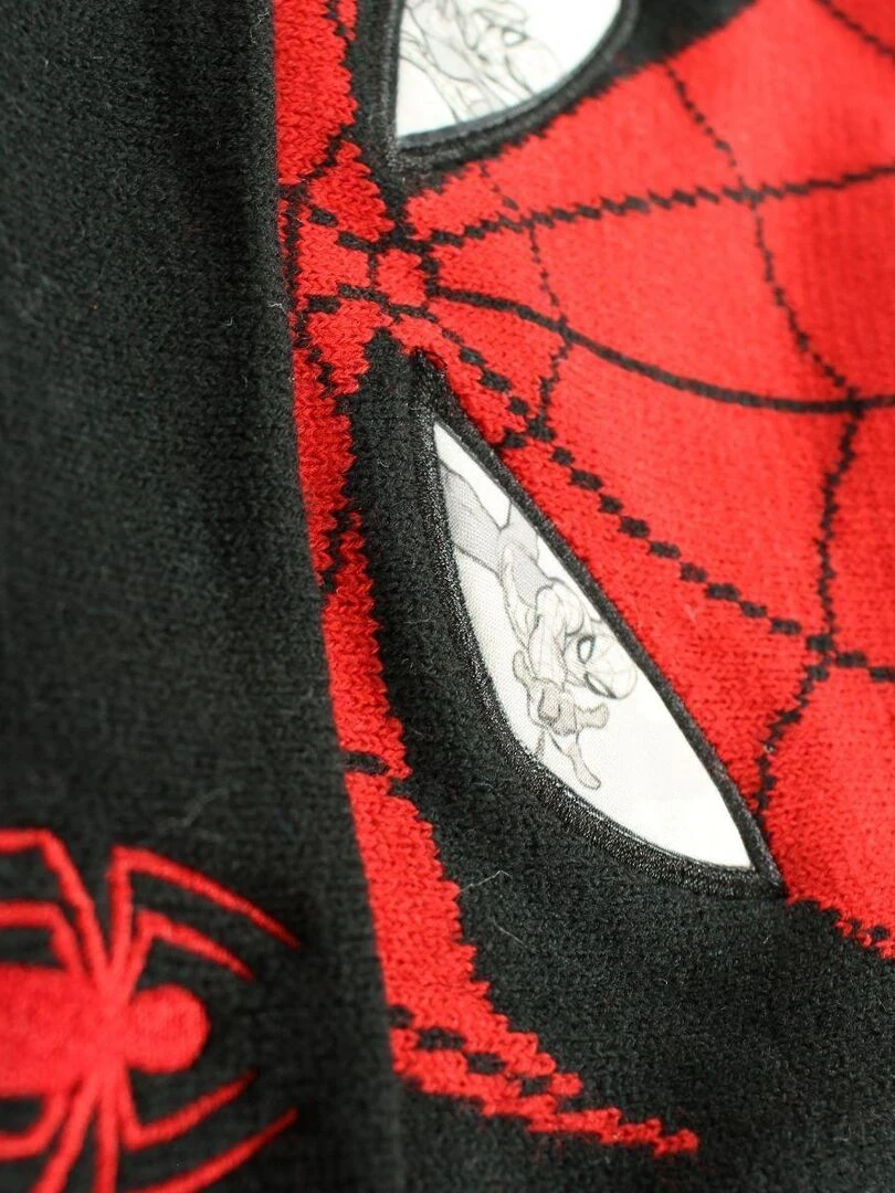 Disney   Bonnet garçon imprimé Spiderman   Rouge