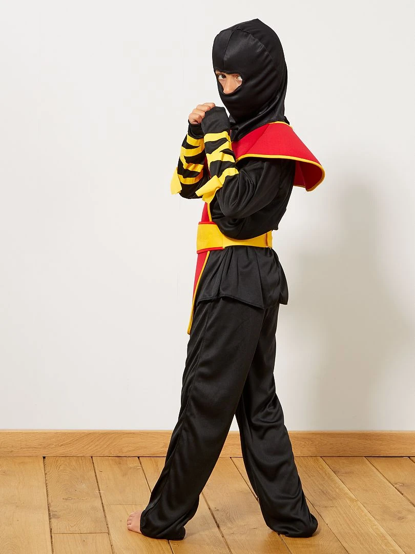 Déguisement de ninja   noir/rouge