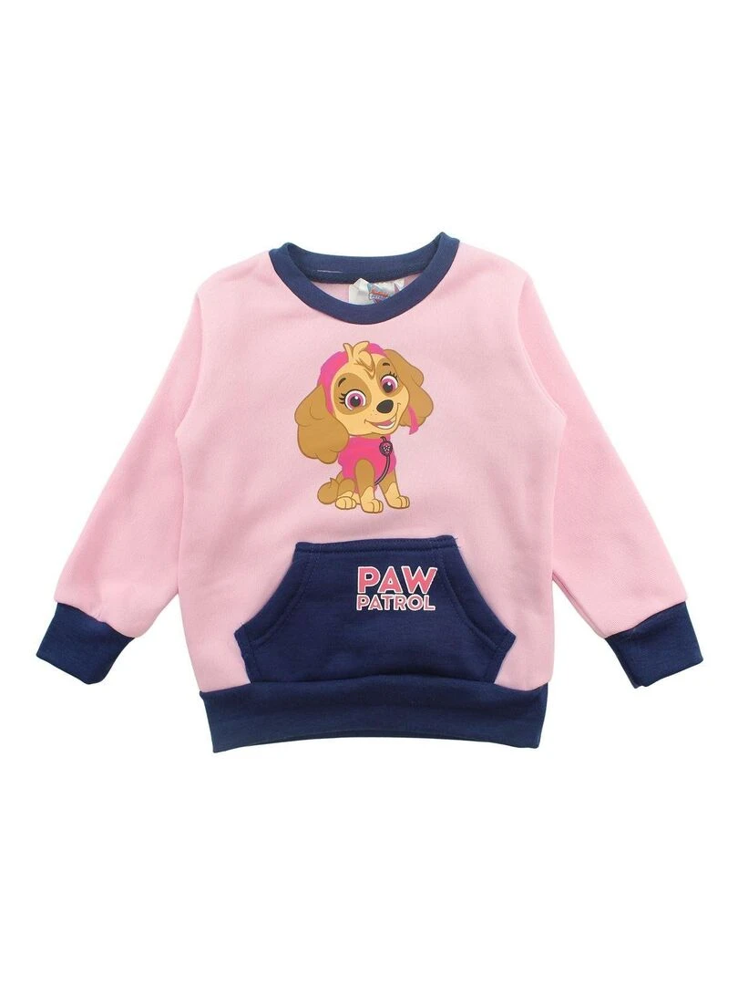 Paw Patrol   Ensemble ​​Sweat pantalon fille Imprimé La Pat' Patrouille   Rose