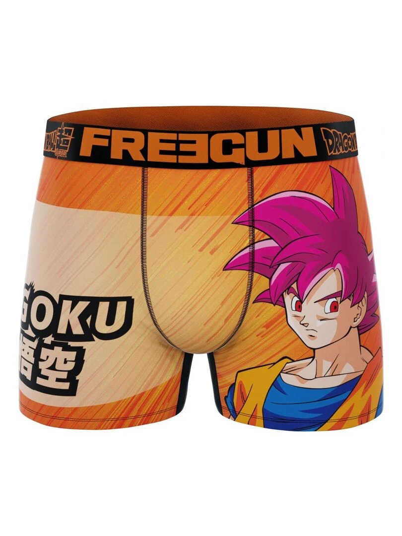 Lot de 3 boxers homme Dragon Ball Super Freegun   Orange