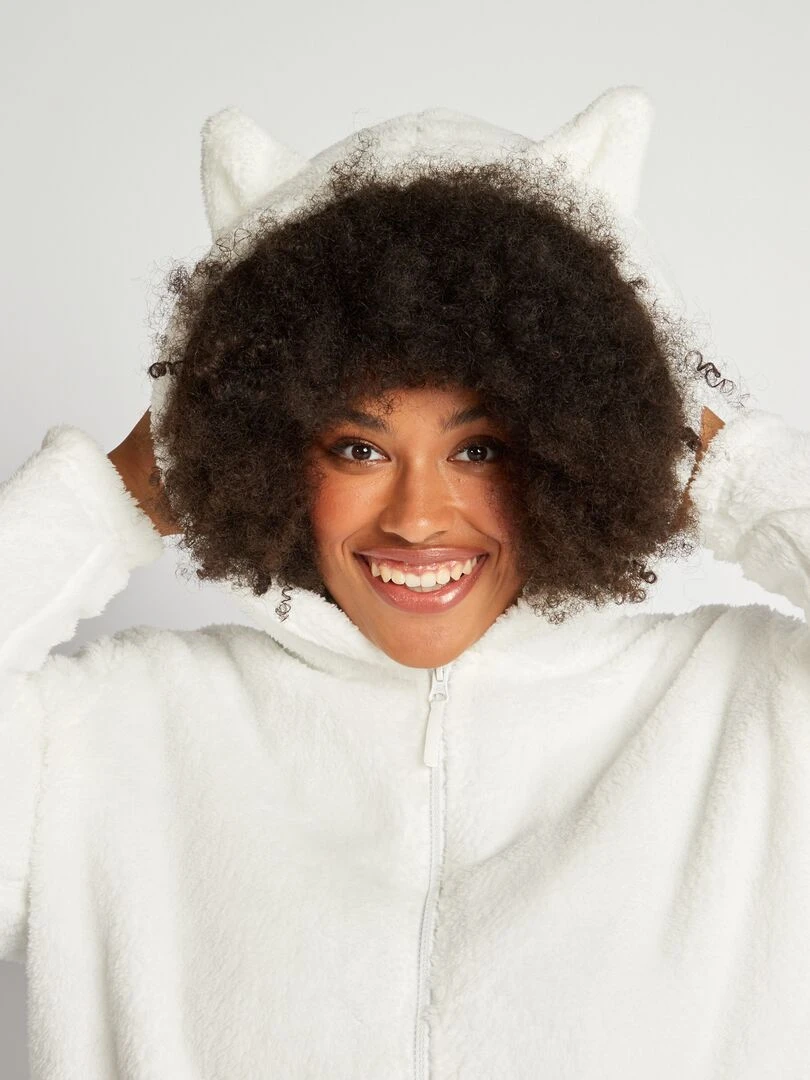 Sweat à capuche   blanc