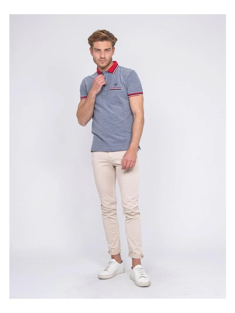Polo pur coton PIONO   Rouge