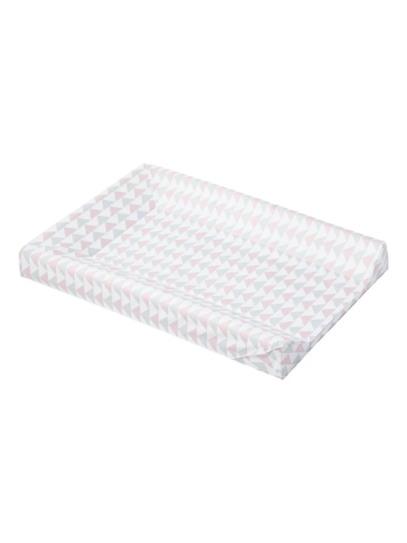 Matelas à langer Luxe 50x70 cm Géométrique rose et gris Rose