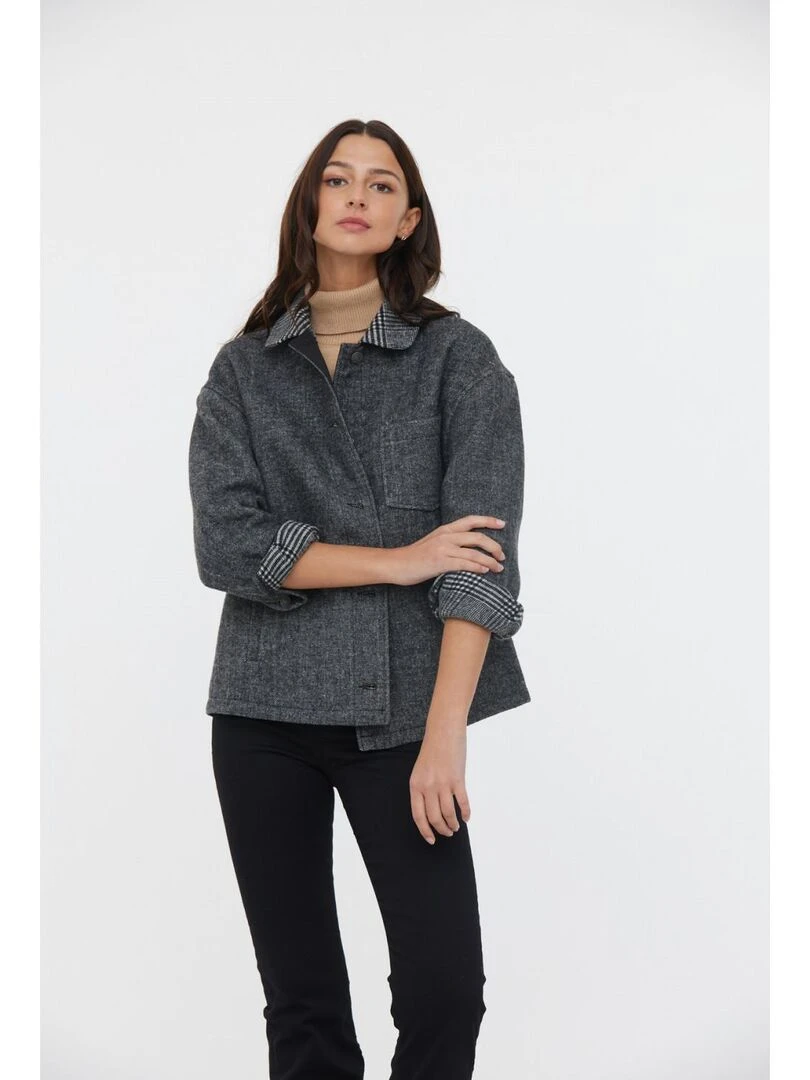 Lee Cooper   Veste polyester loose FIAL   Blanc Noir