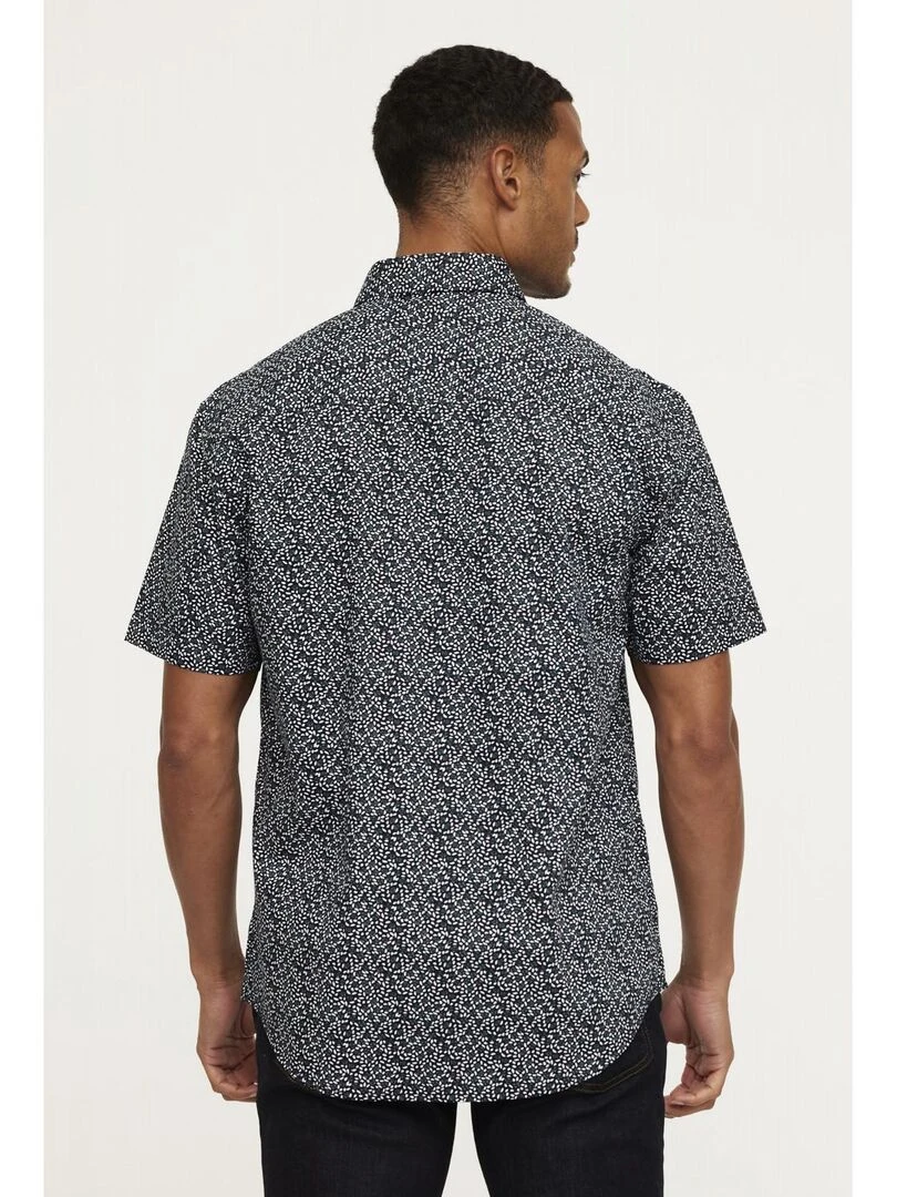 Lee Cooper   Chemise manches courtes coton regular DITU   Bleu marine