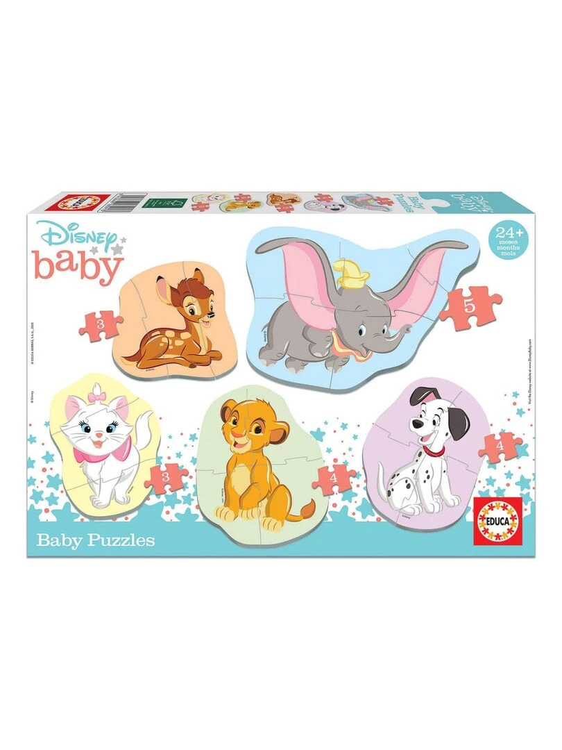 Baby puzzle : 5 puzzles de 3 à 5 pièces : Disney baby N/A