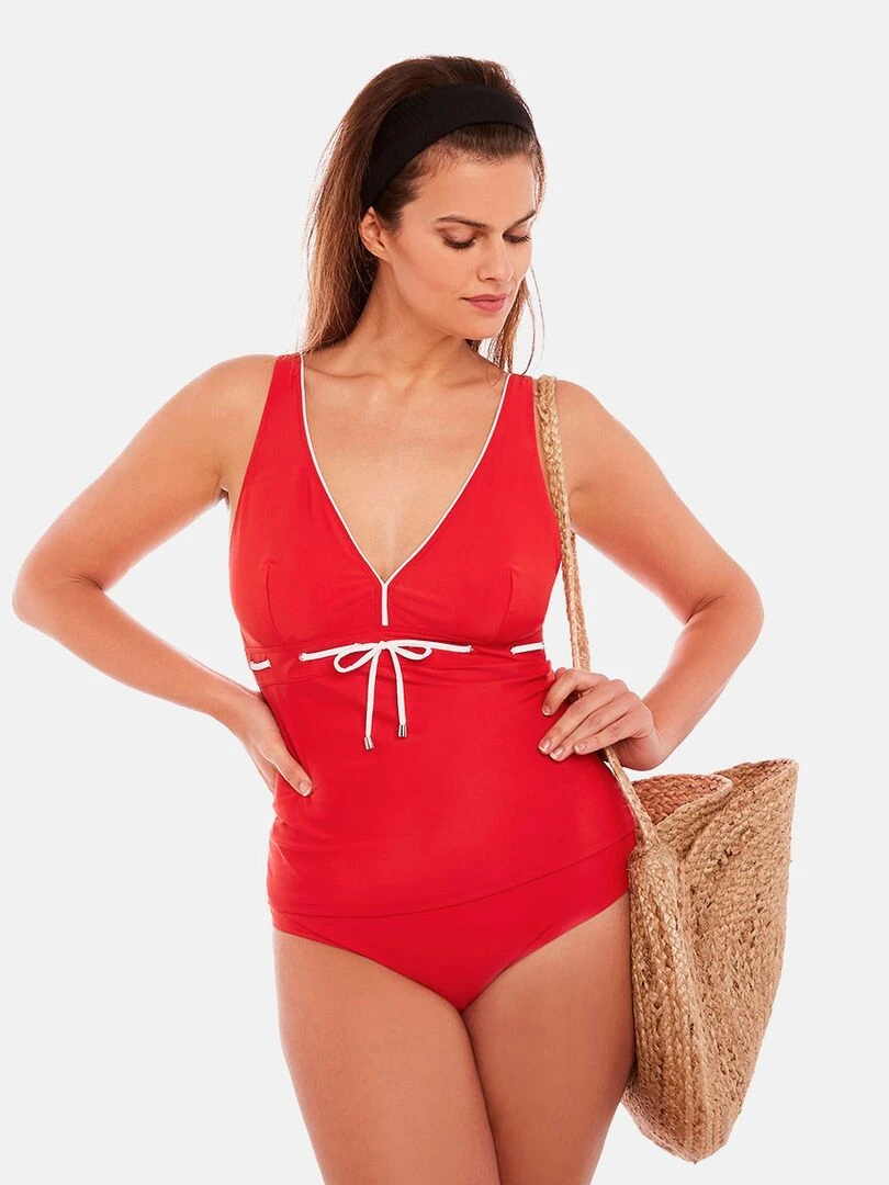 Tankini SUD   Brigitte Bardot Bain   Rouge