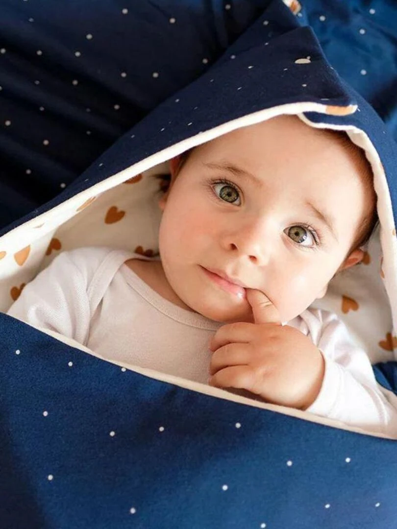 Nid d'ange réversible bleu (6 24 mois)   Bleu