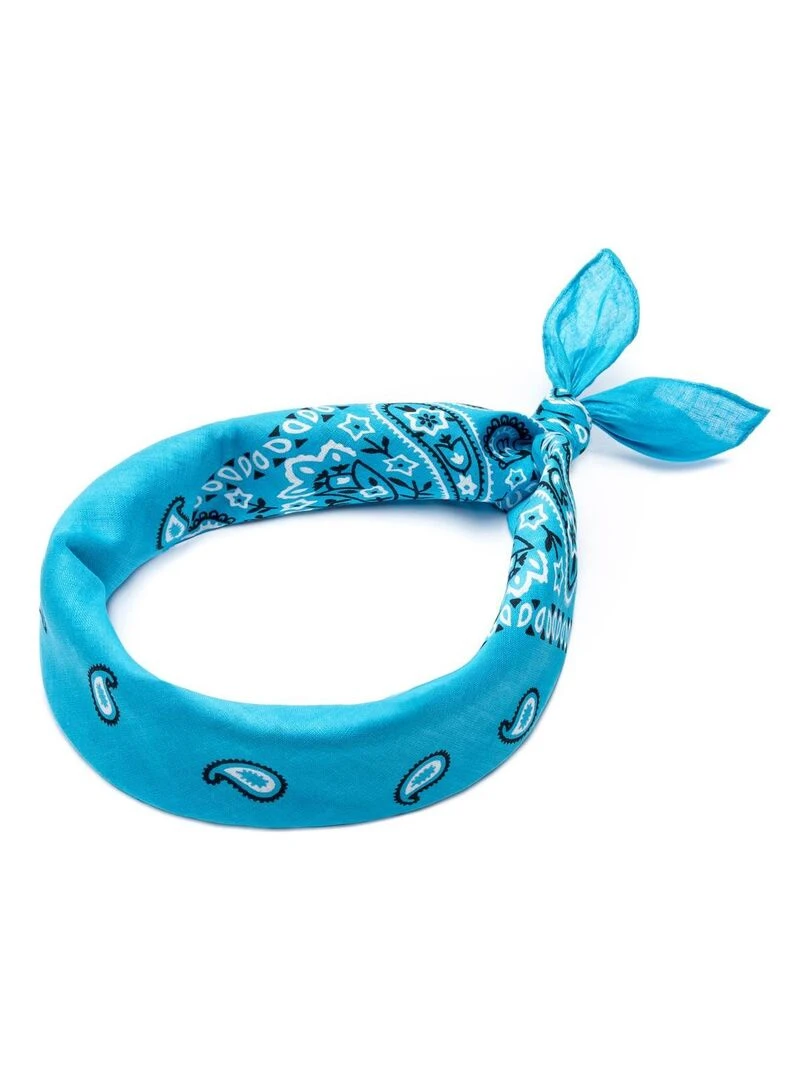 Bandana Coton U.S Premium Bleu turquoise