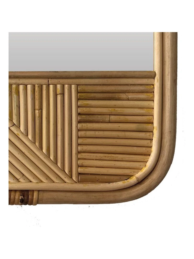 Miroir en rotin Sumatra Beige