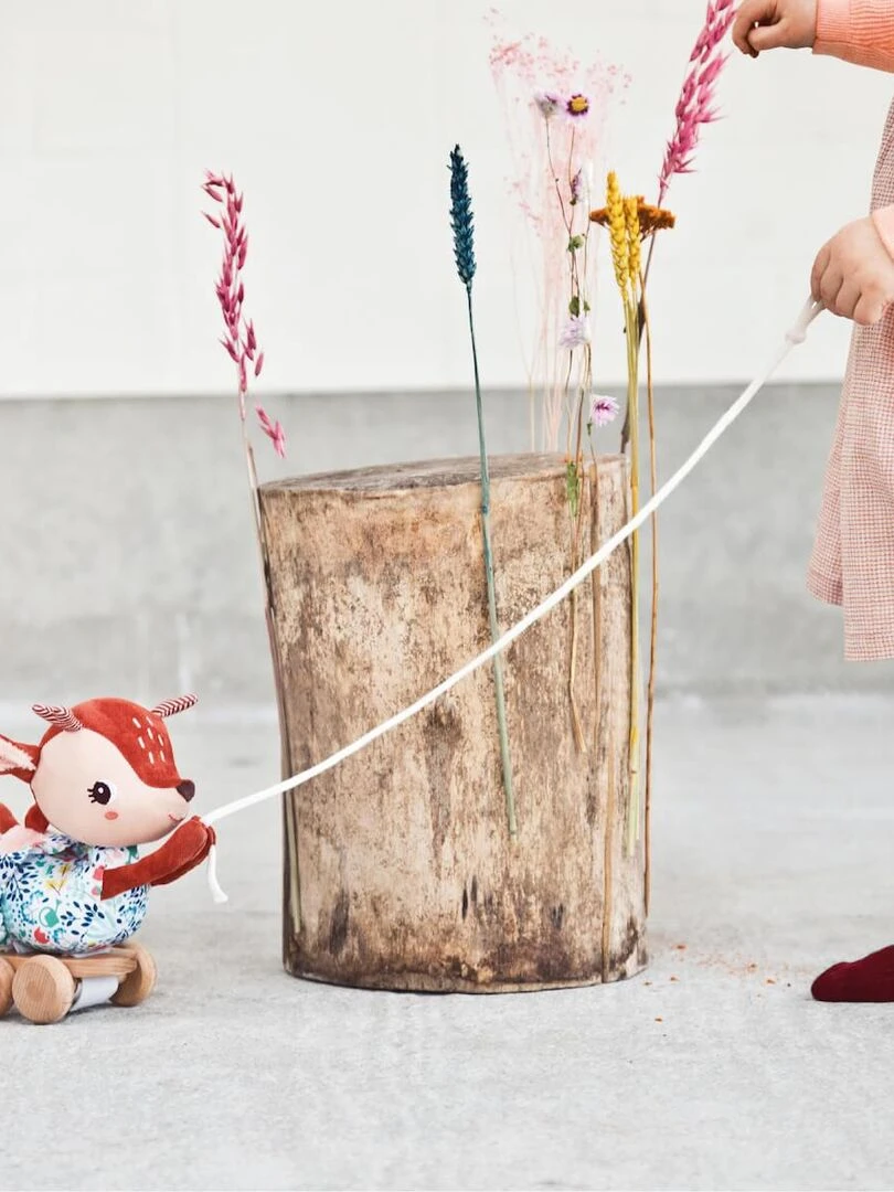 Jouet à tirer STELLA Lilliputiens   Orange