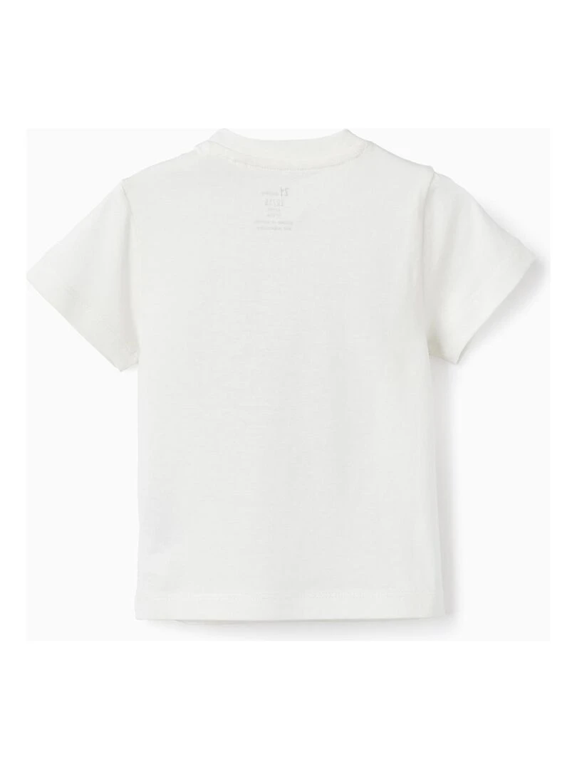 T shirt à manches courtes en coton pour bébé garçon 'La Galerie' manches courtes MATISSE Blanc