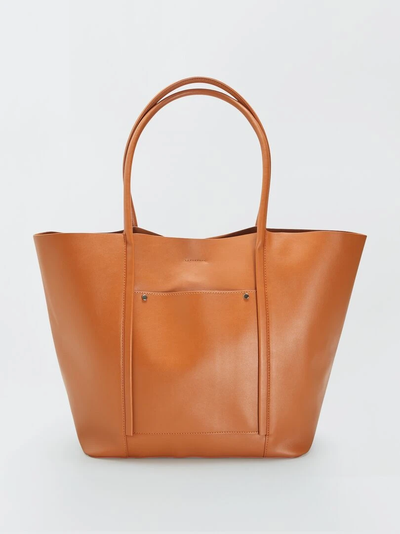 Sac forme cabas Marron