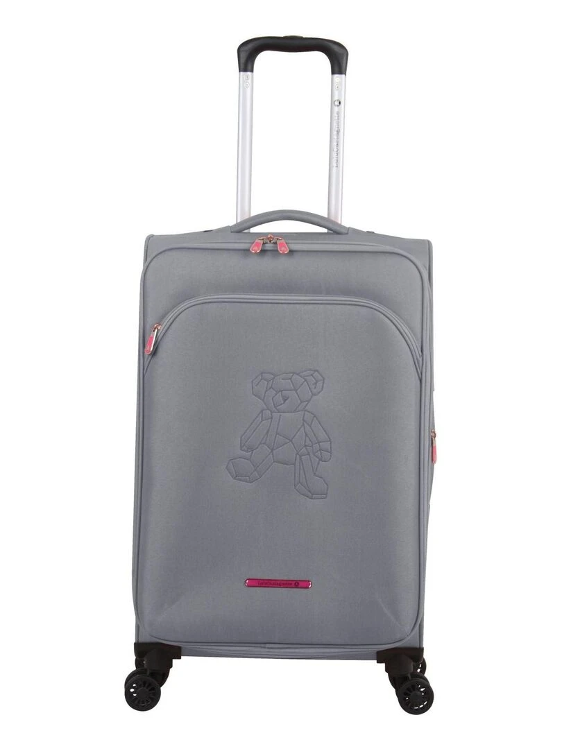 LULU CASTAGNETTE VALISE S TEDDYBEAR Gris
