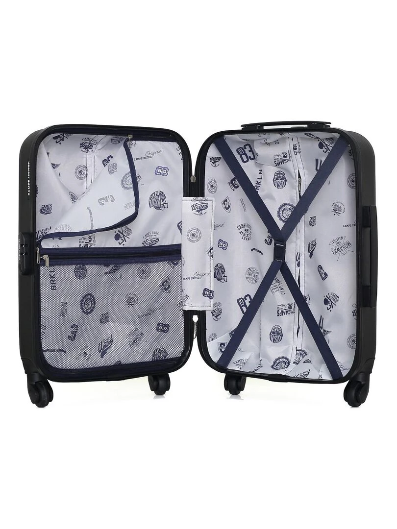 CAMPS UNITED   VALISE CABINE ABS BERKELEY 4 ROUES 55 CM   Noir