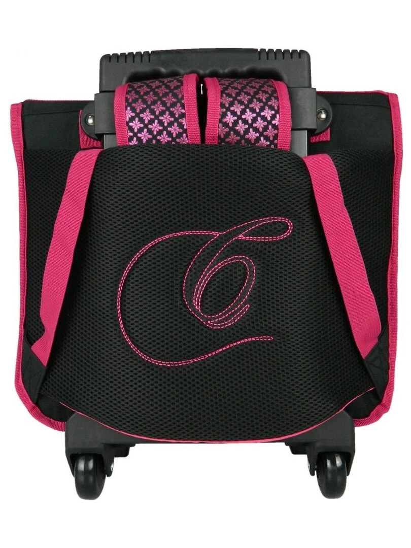 Cartable à roulettes Cybel Cheval Licorne 38cm Rose Rose