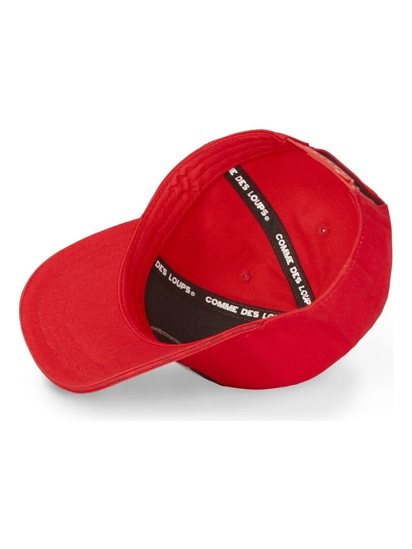 Casquette uni en coton Bas Comme Des Loups   Rouge