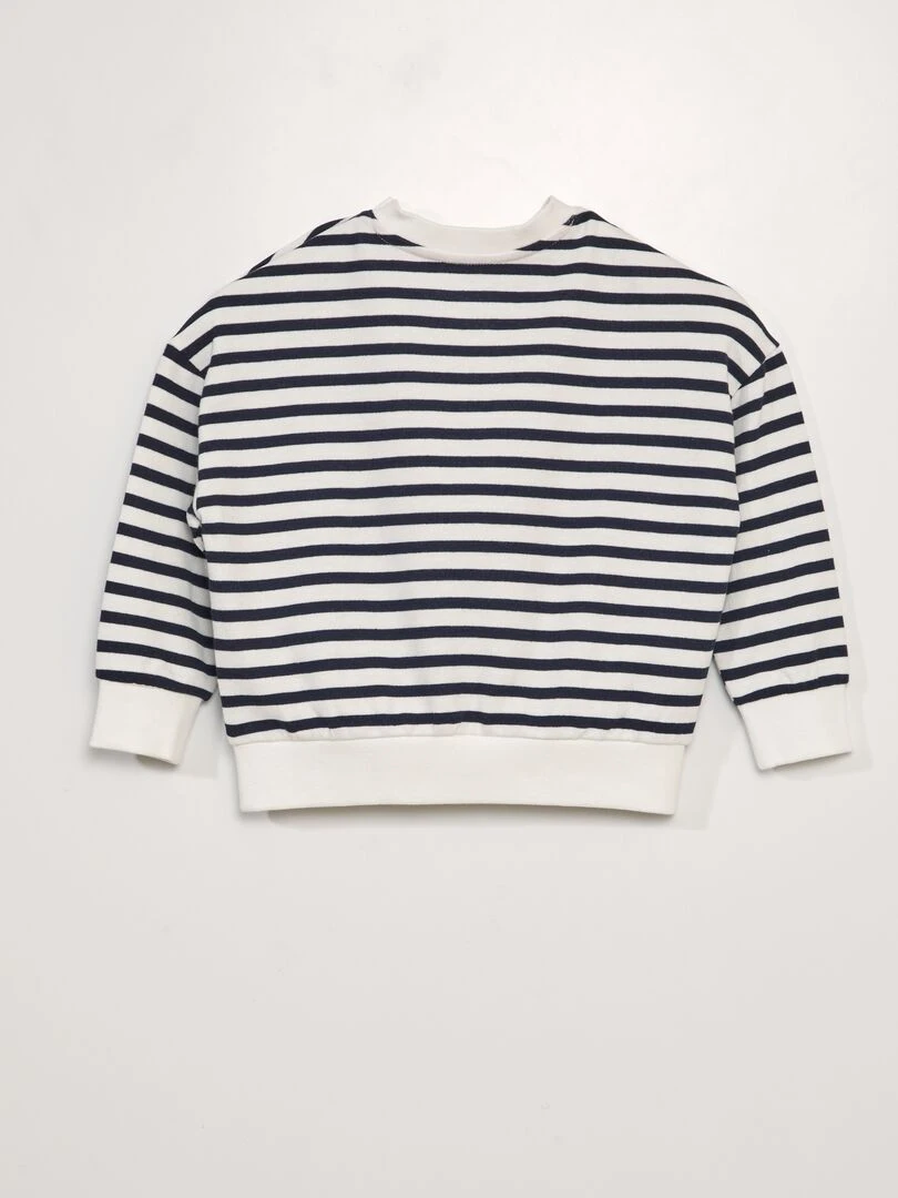 Sweat à col rond   So Easy   Rayé