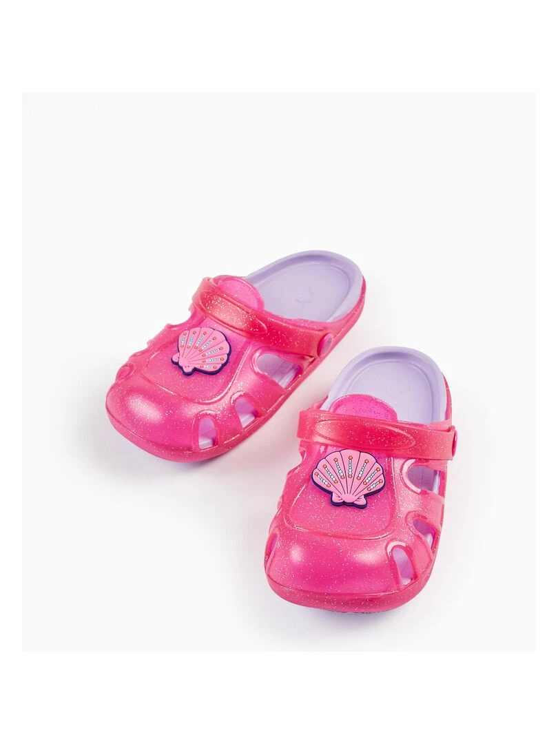 Sandales Clogs pour Fille 'Shell Delicious' Rose