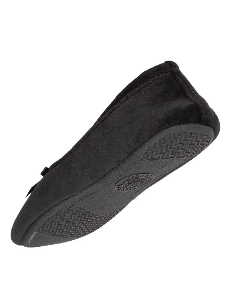 Chaussons ballerines Femme Noir/Pois   Noir