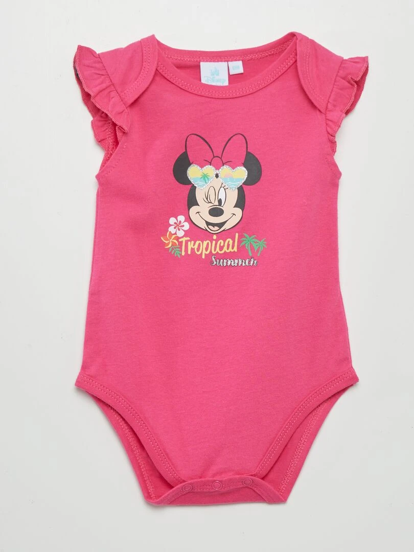 Lot de 2 bodies à volants 'Minnie'   Rose