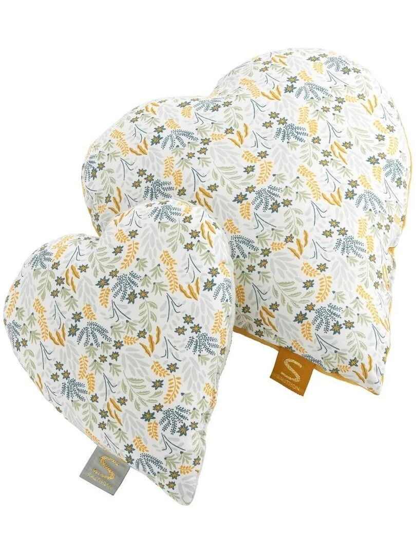 Coussin déco 26x23cm en coton vert tilleul   SAUTHON   Vert tilleul