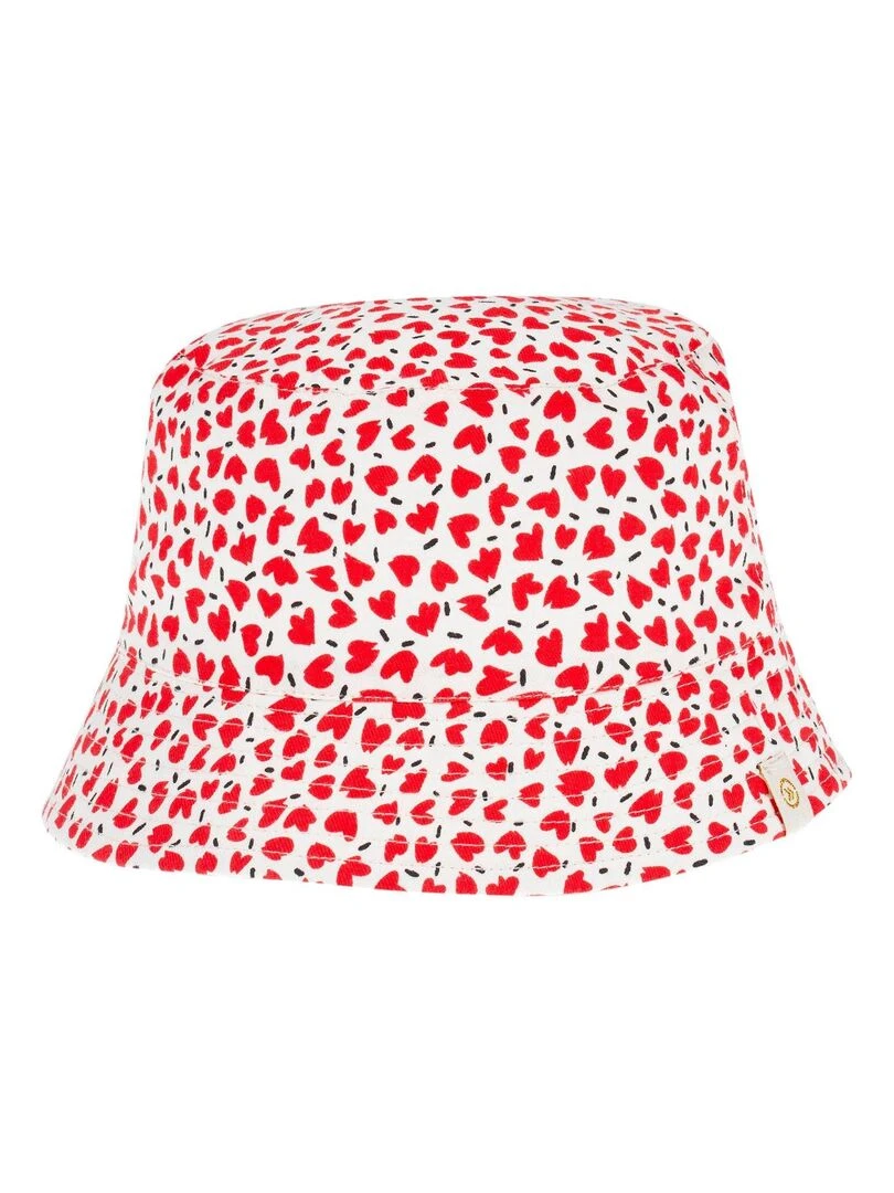 Bob Enfant 4 8 ans imprimé Cœurs Blanc Rouge