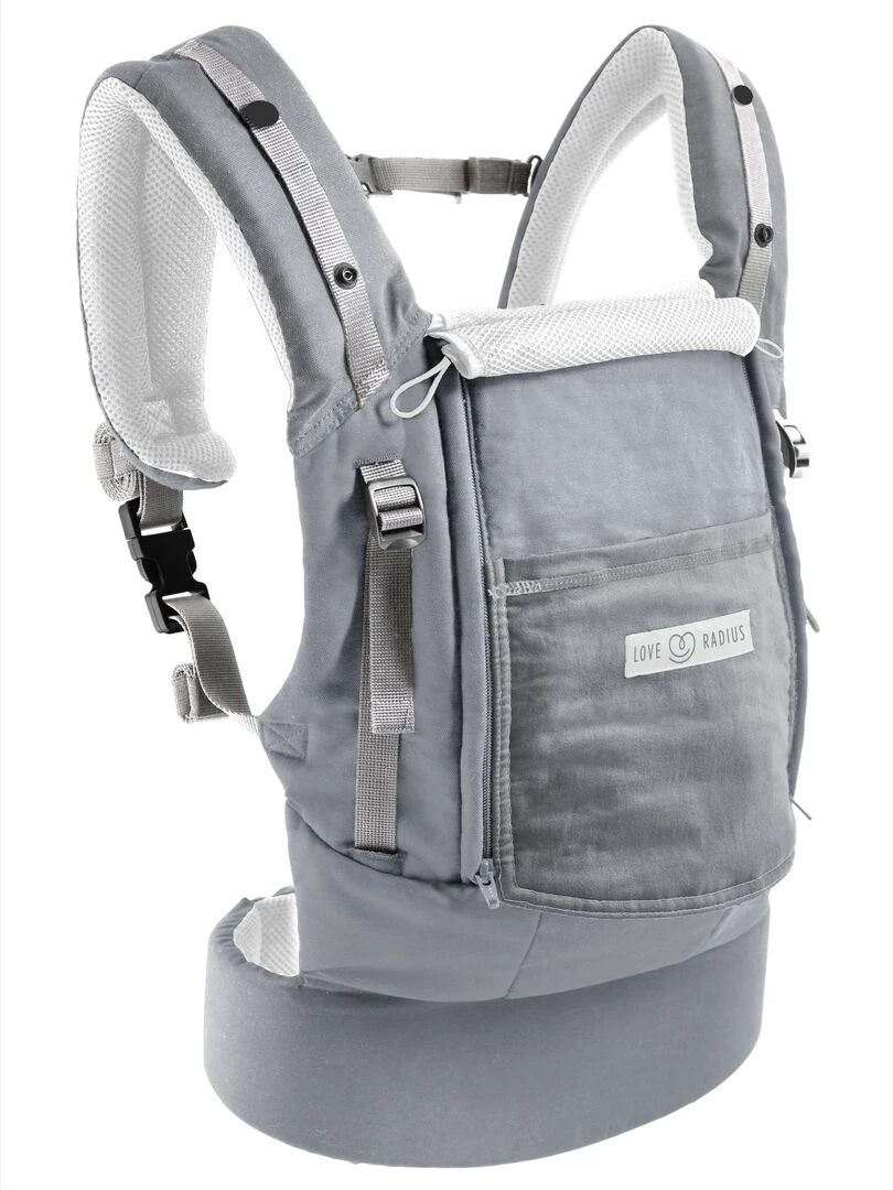 Porte bébé PhysioCarrier 4m+ TOUT GRIS Gris