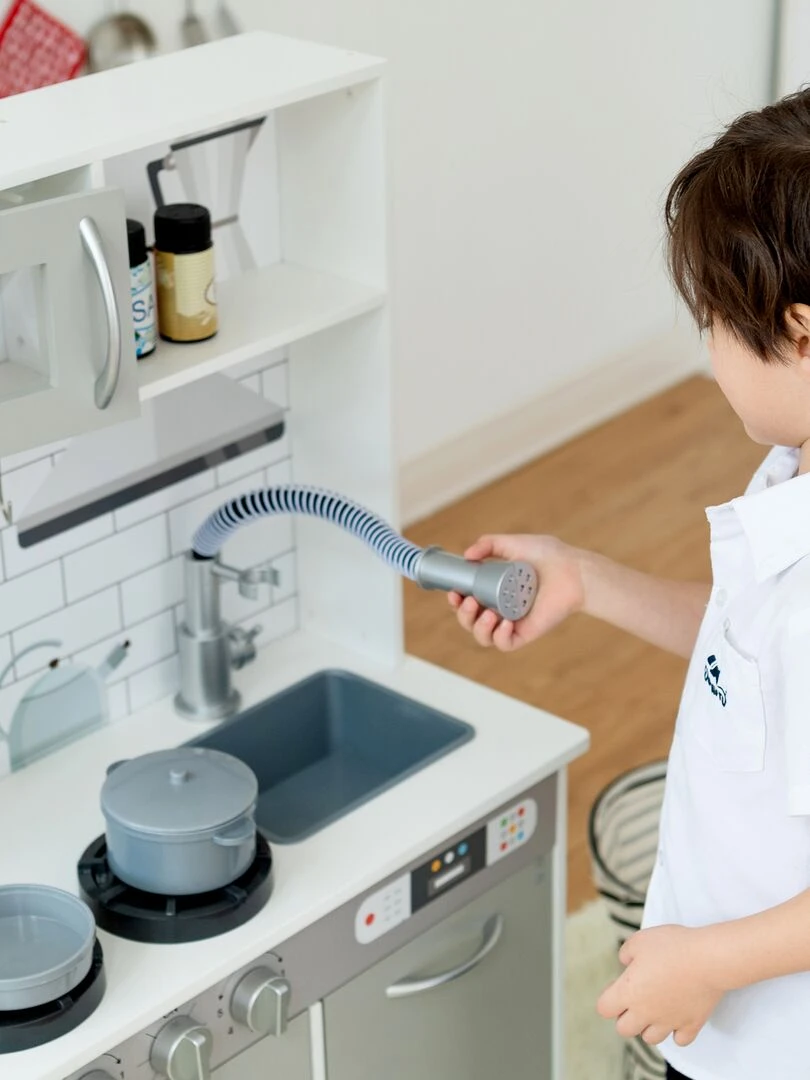 Cuisine enfant en bois Teamson Kids Valencia gris TD 12913G   N/A