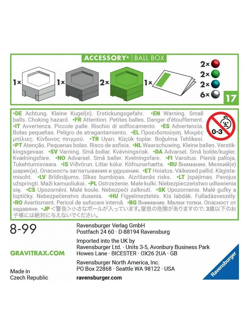 Gravitrax accessoire Ball box N/A